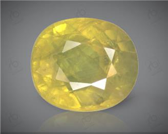 Natural Heated & Treated Yellow Sapphire 3.23 CTS (DIN 86126 )